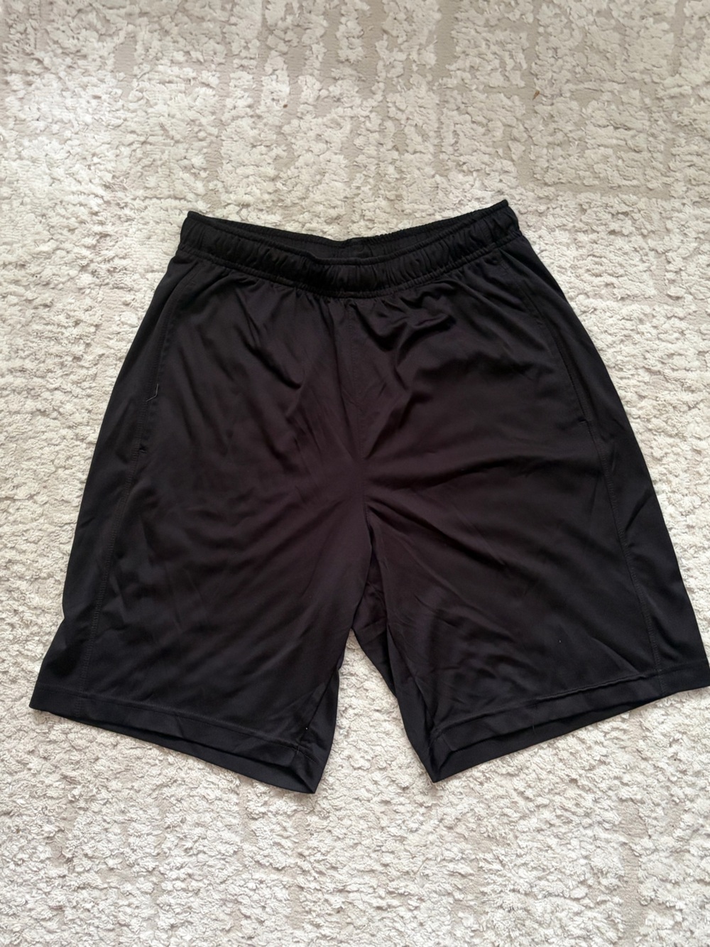 tek gear Black Men's Athletic Shorts with Elastic Waist